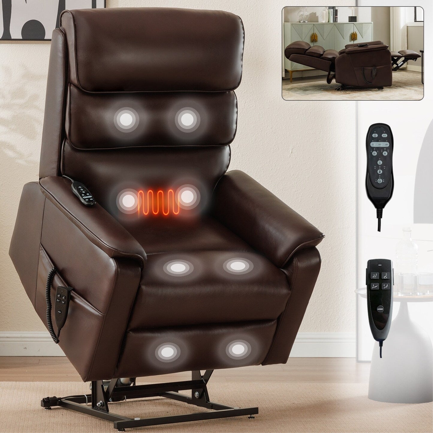 Power Lift Recliner Chair with Power-Remote
