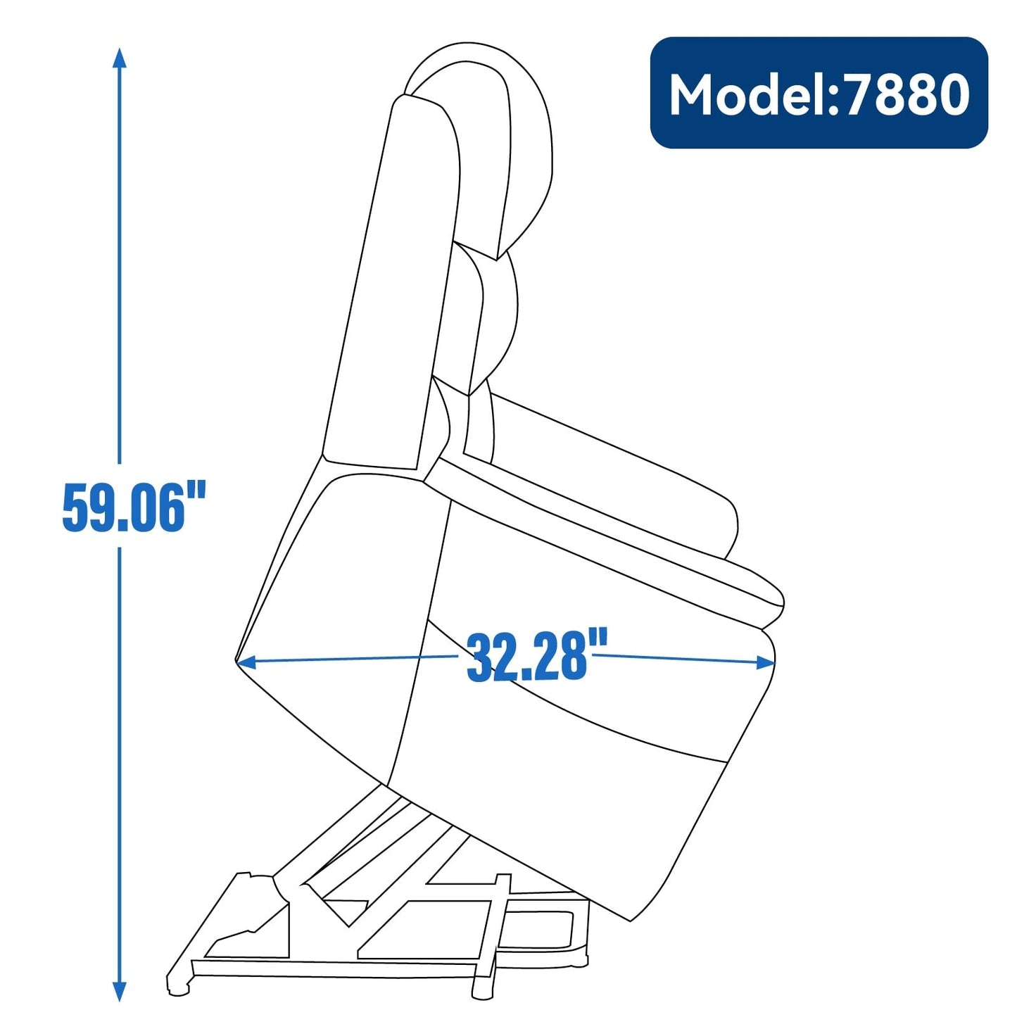 Power Lift Recliner Chair with Power-Remote