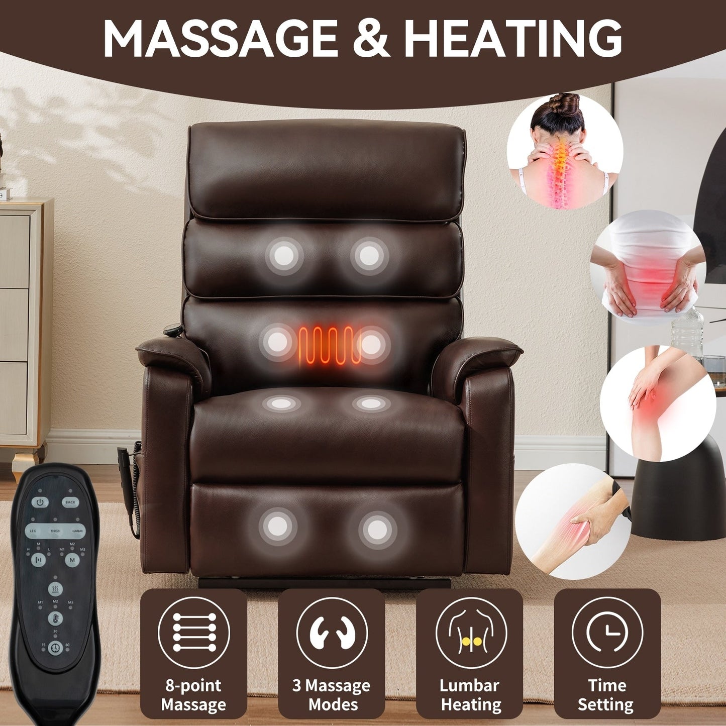 Power Lift Recliner Chair with Power-Remote
