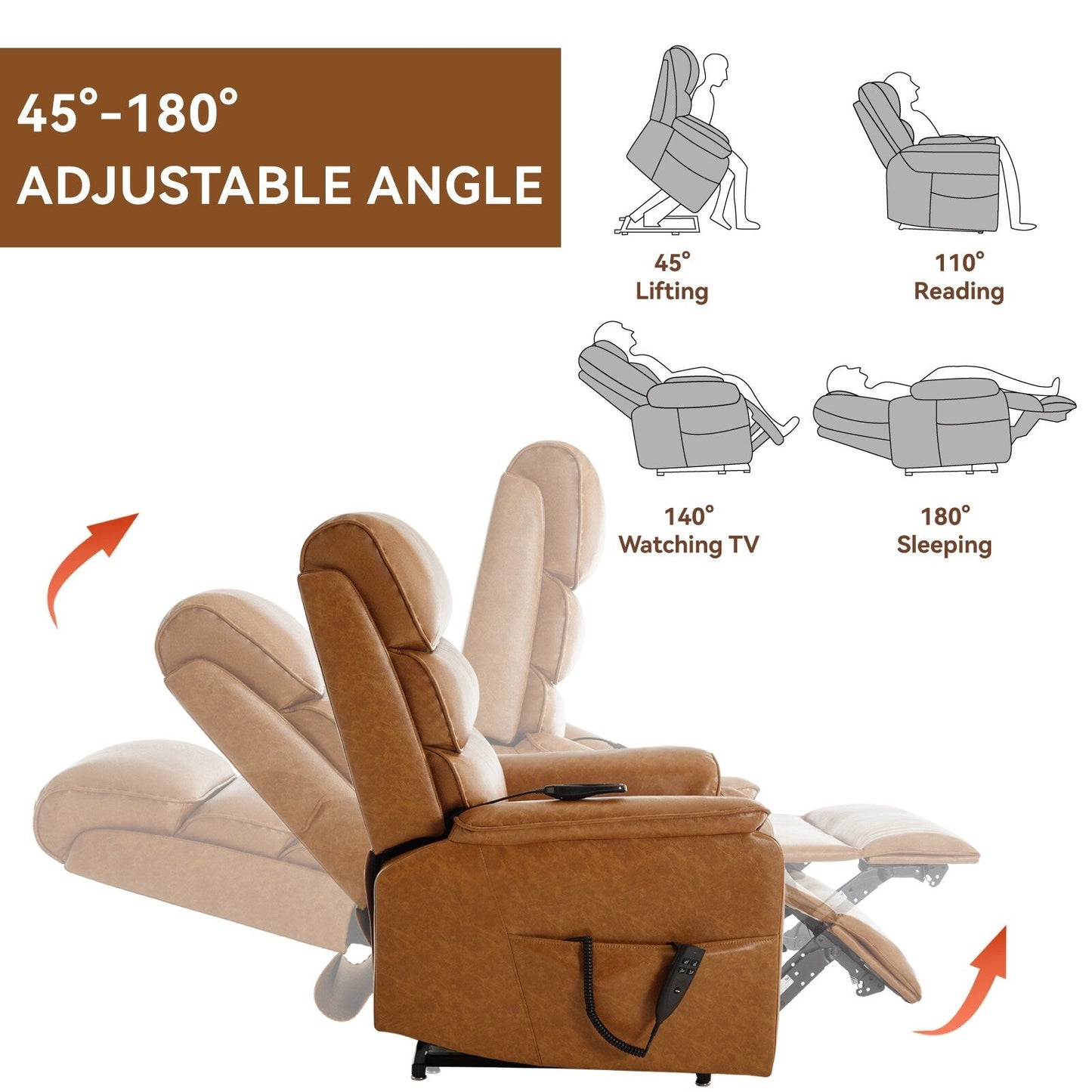 Power Lift Recliner Chair with Power-Remote