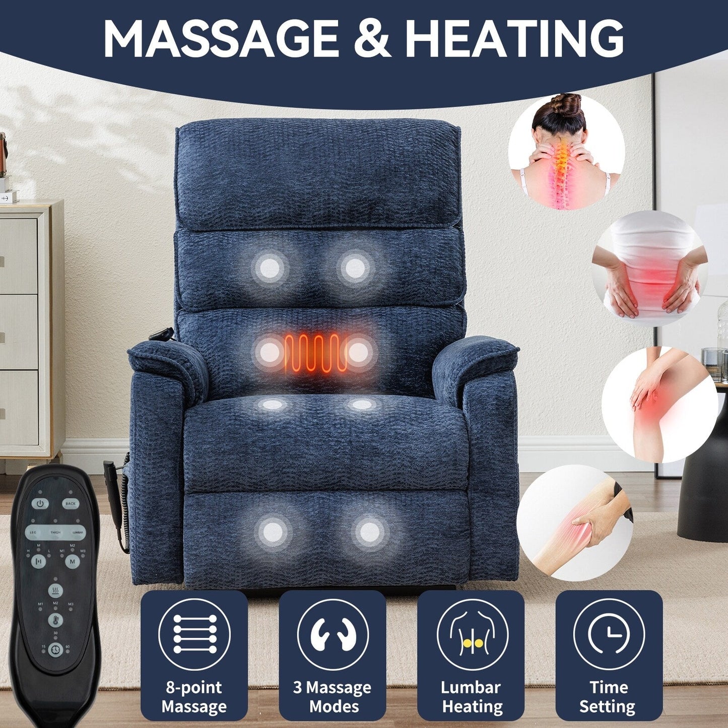 Power Lift Recliner Chair with Power-Remote