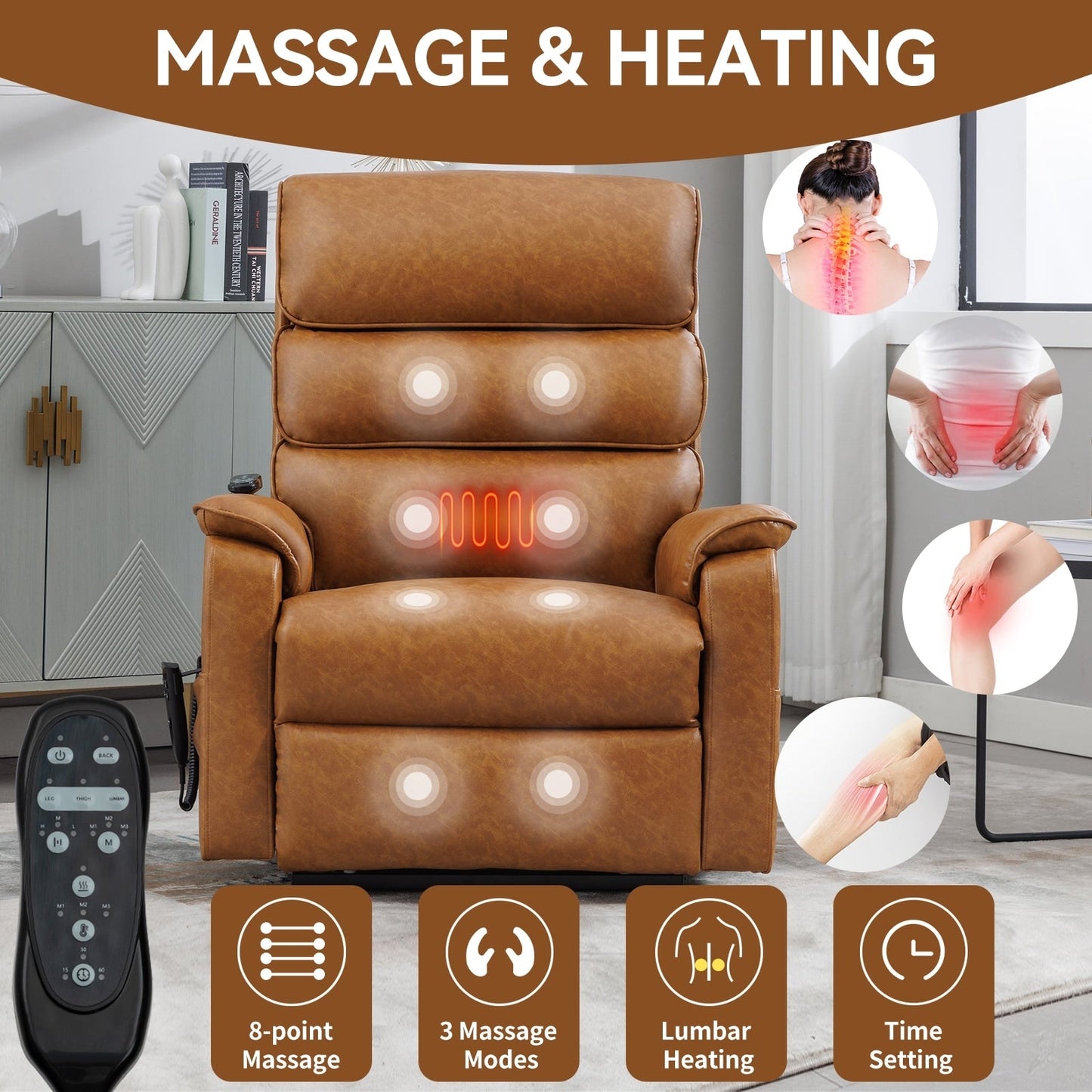Power Lift Recliner Chair with Power-Remote