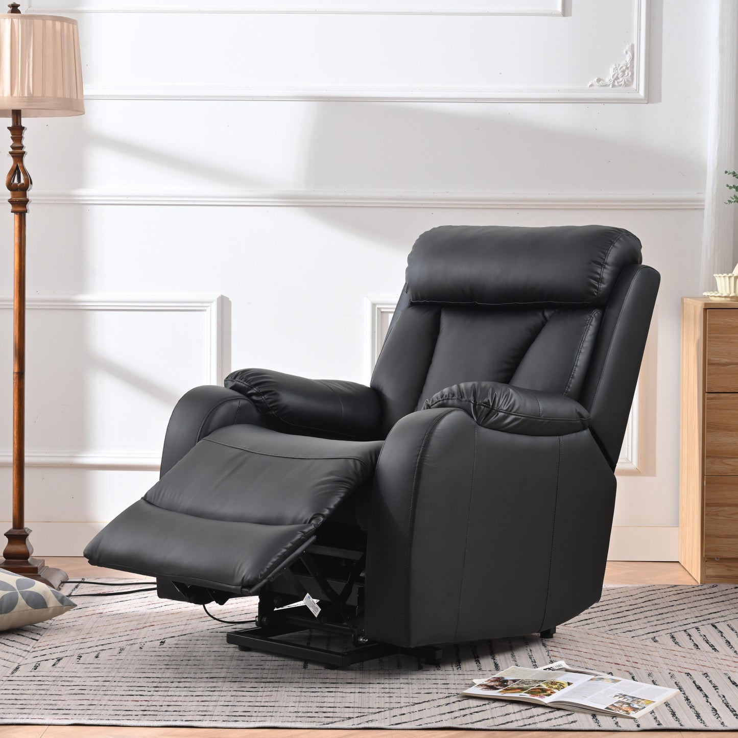 Power Lift Recliner for Elderly with Remote & Side Pocket