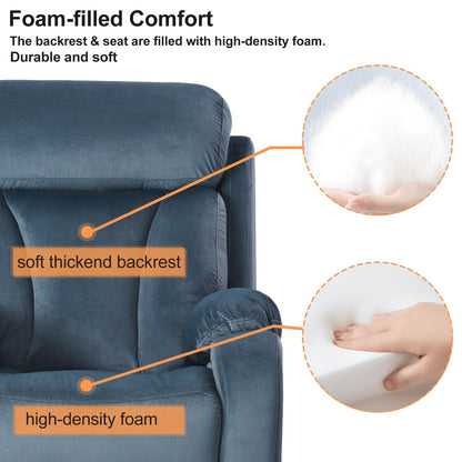 Power Lift Recliner for Elderly with Remote & Side Pocket