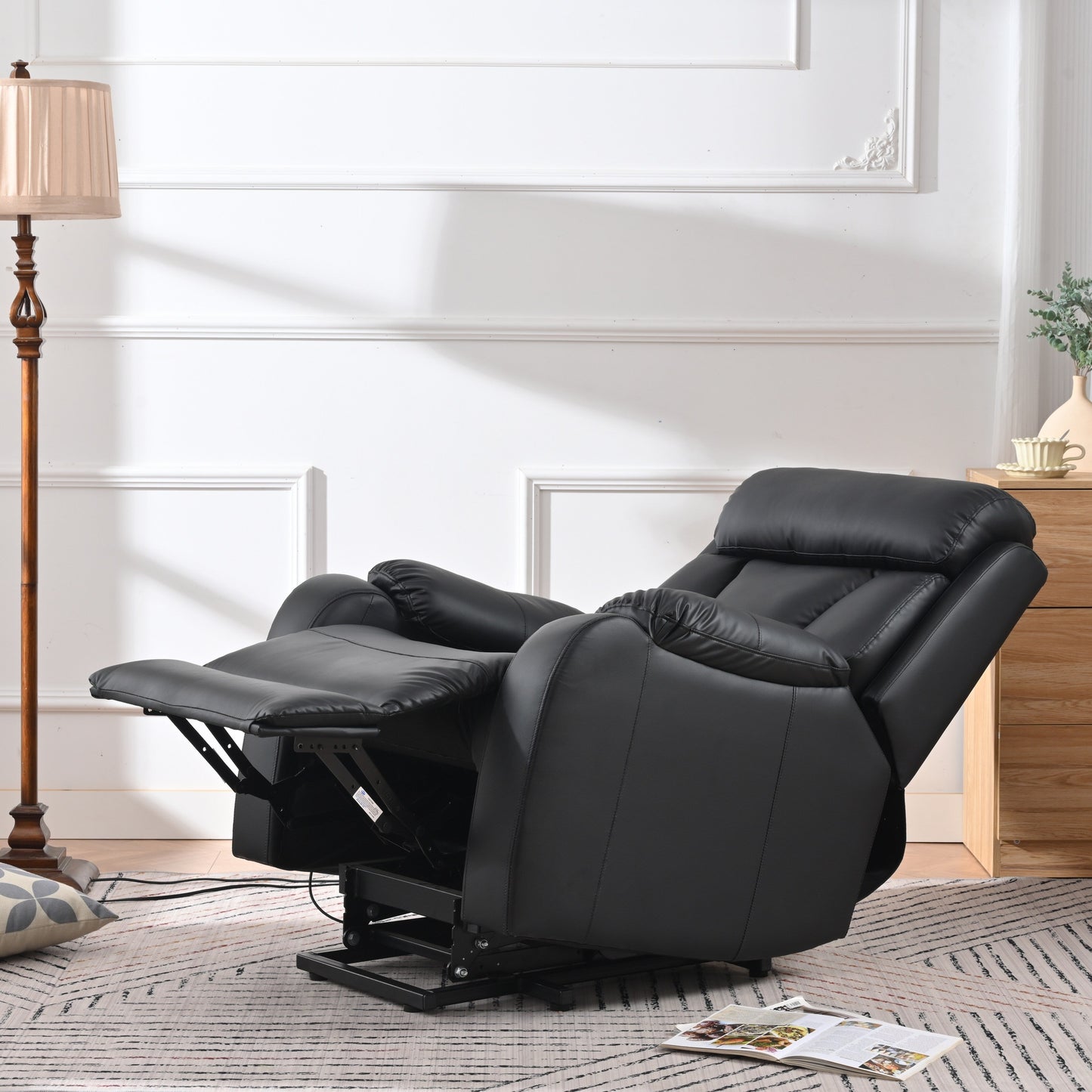Power Lift Recliner for Elderly with Remote & Side Pocket