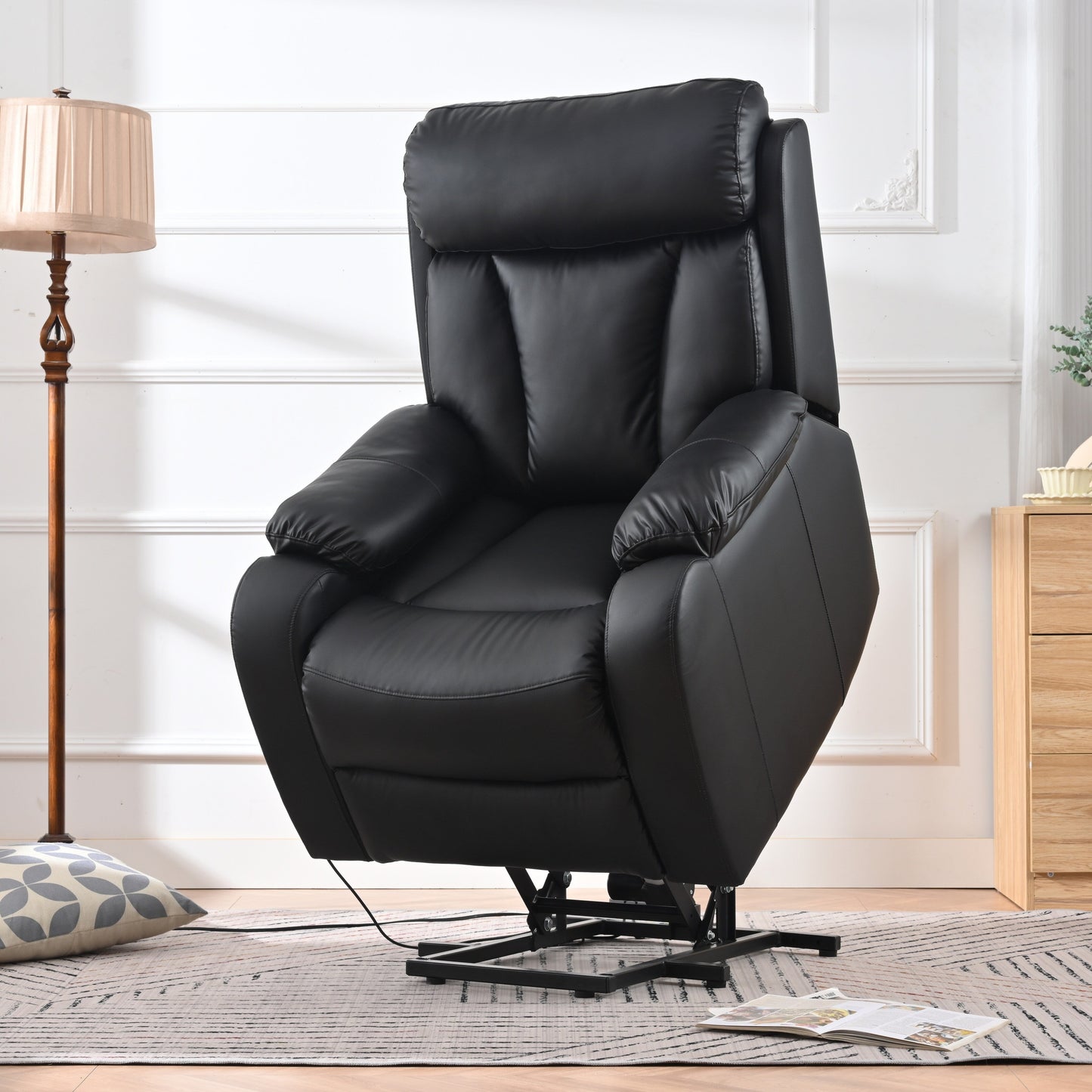 Power Lift Recliner for Elderly with Remote & Side Pocket