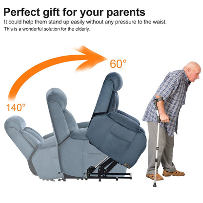 Power Lift Recliner for Elderly with Remote & Side Pocket