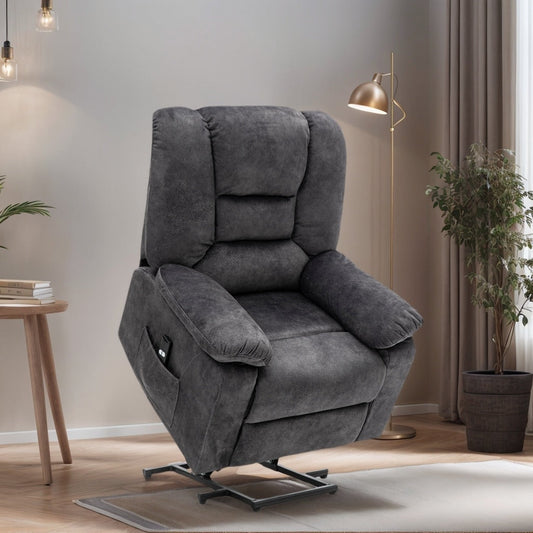 Power Lift Recliner w/Massage & Heating Function and USB Charging Portï¼Electric Reclining Chair