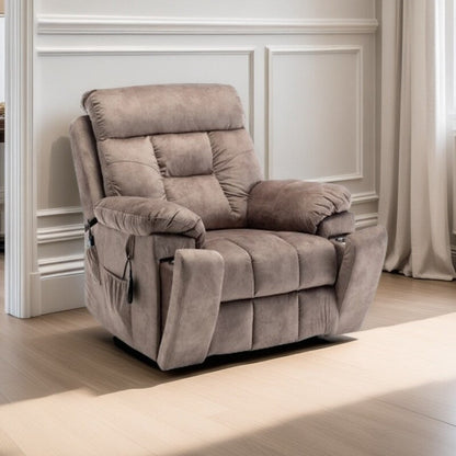 Power Lift Recliner with 8-Point Massage, Lumbar Heat, German OKIN Motor, Stainless Steel Cup Holder, and 10-Minute Setup