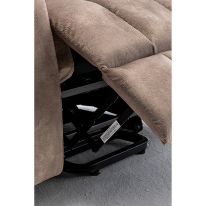 Power Lift Recliner with German Motor, Massage, Heat, Stainless Steel Cup Holders, and Quick Assembly