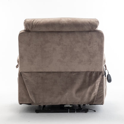Power Lift Recliner with German Motor, Massage, Heat, Stainless Steel Cup Holders, and Quick Assembly