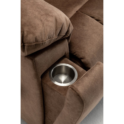 Power Lift Recliner with German Motor, Massage, Heat, Stainless Steel Cup Holders, and Quick Assembly
