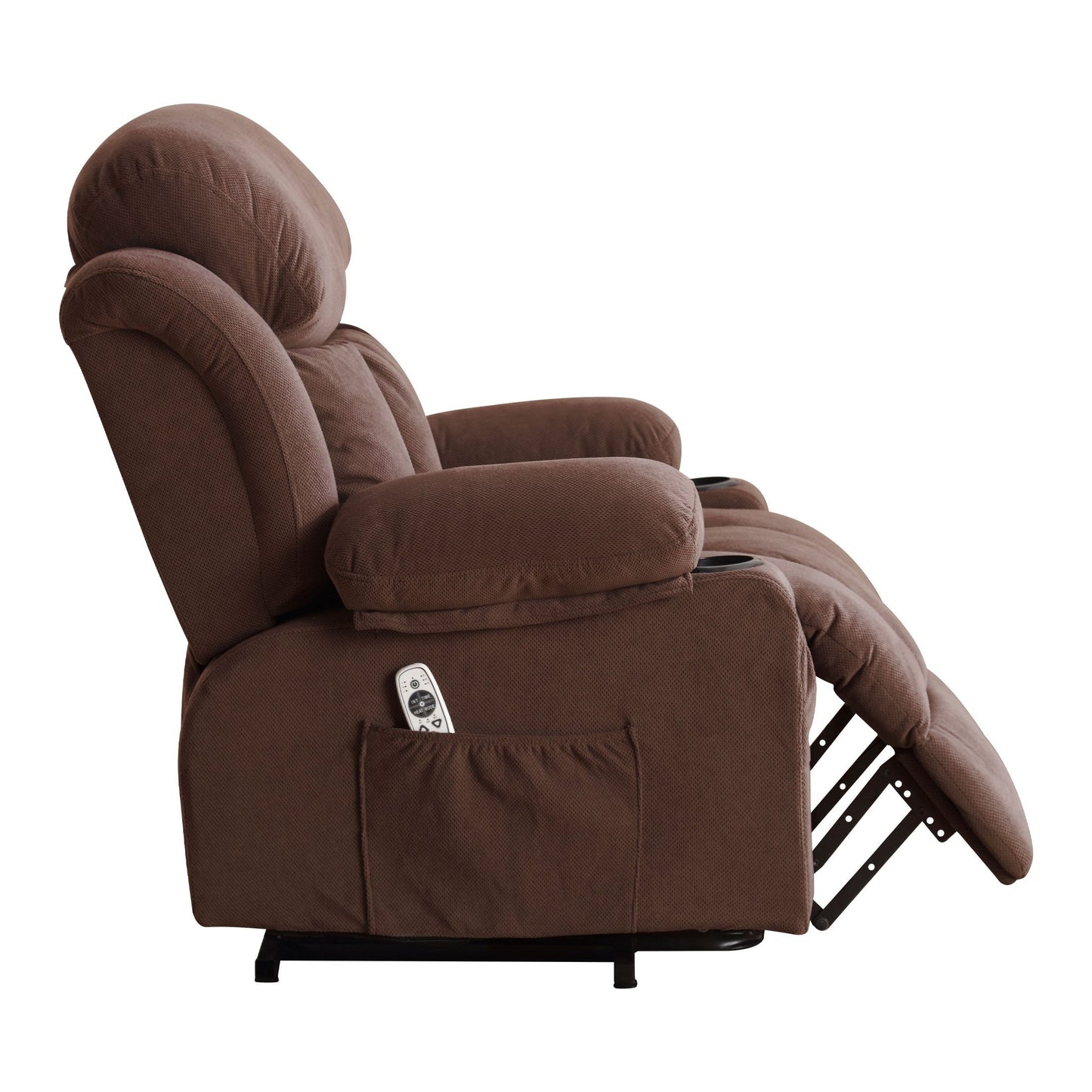 Power Lift Recliner with Heating, Vibration Massage, USB Charging, Remote Control & Storage Pockets for Seniors