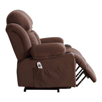 Power Lift Recliner with Heating, Vibration Massage, USB Charging, Remote Control & Storage Pockets for Seniors