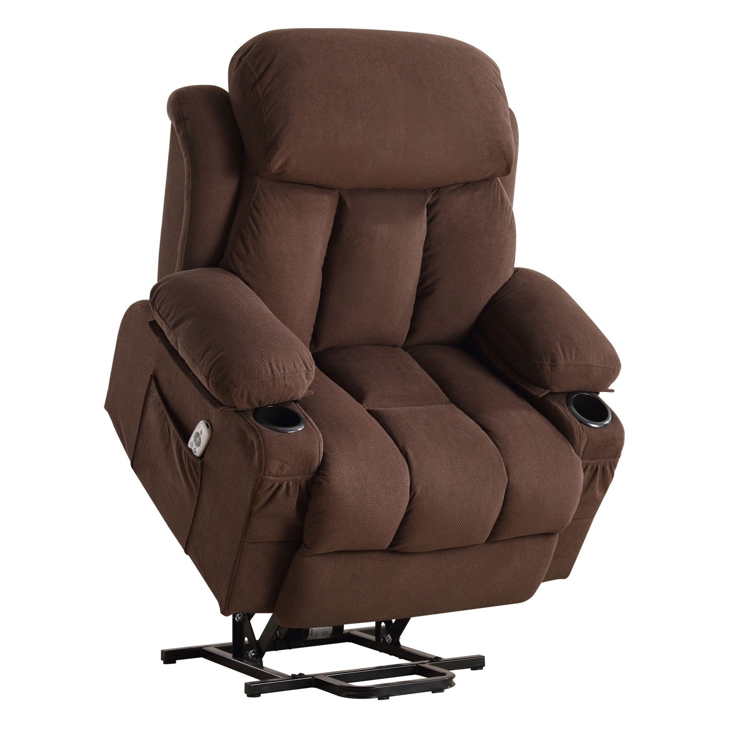Power Lift Recliner with Heating, Vibration Massage, USB Charging, Remote Control & Storage Pockets for Seniors