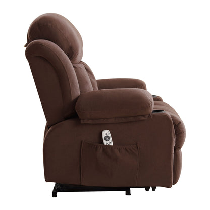 Power Lift Recliner with Heating, Vibration Massage, USB Charging, Remote Control & Storage Pockets for Seniors