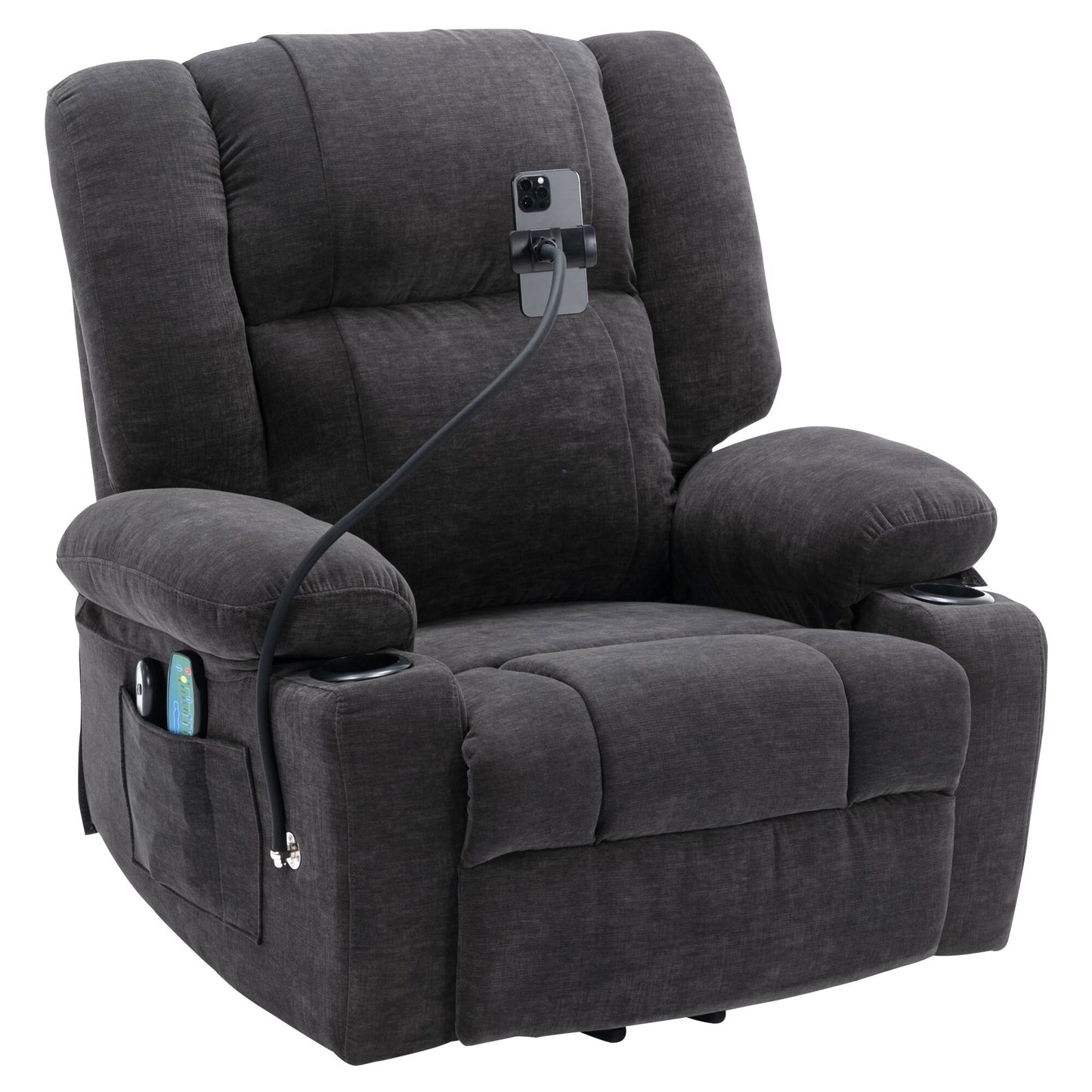 Power Lift Recliner with Massage, Heat & Phone Holder