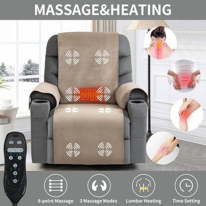 Power Lift Recliner with Massage, Heat & USB Ports