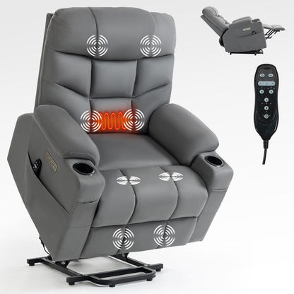 Power Lift Recliner with Massage, Heat & USB Ports