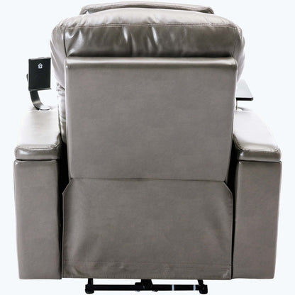 Power Motion Recliner with USB Charging Port and Hidden Arm Storage,with Convenient Cup Holder Design,and stereo