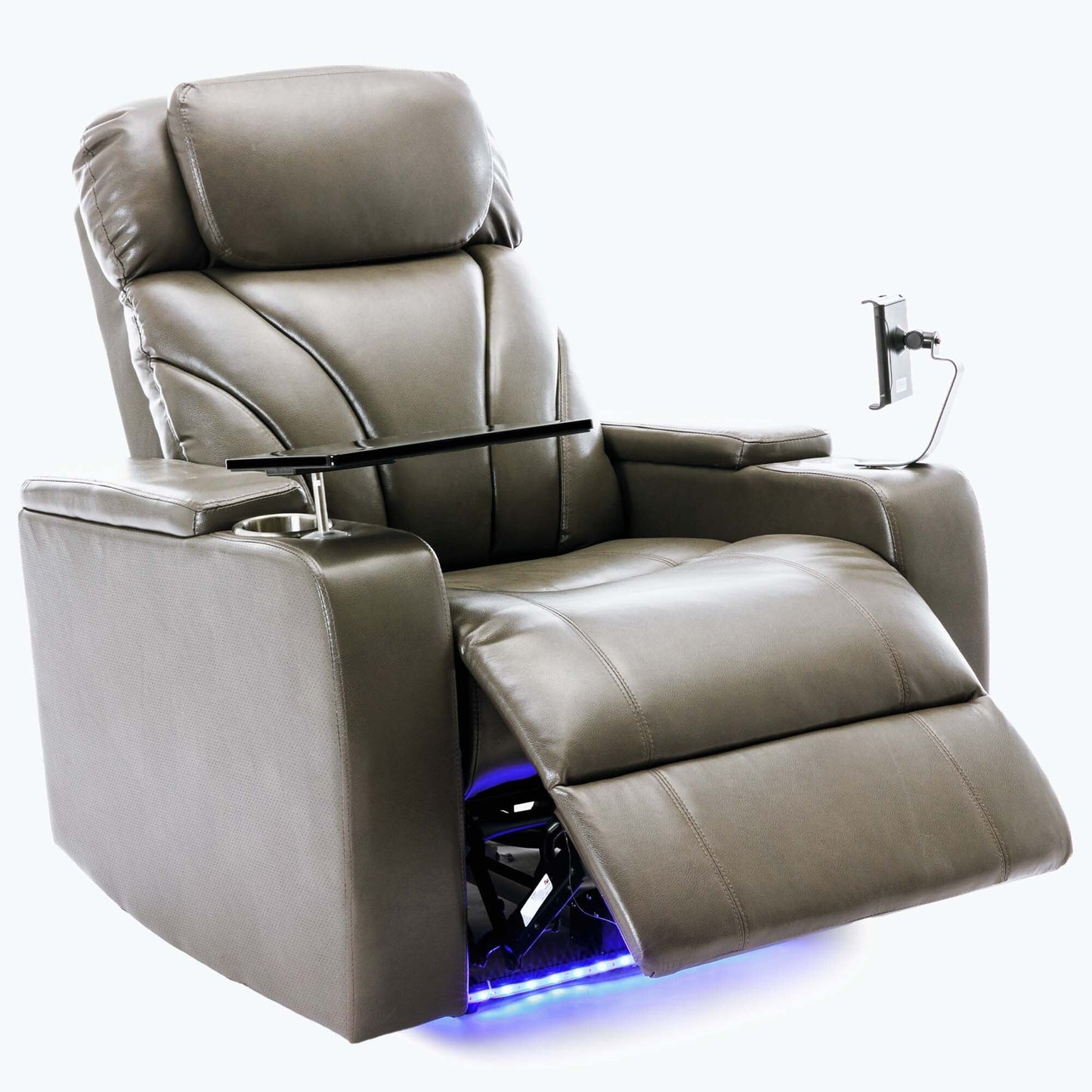 Power Motion Recliner with USB Charging Port and Hidden Arm Storage,with Convenient Cup Holder Design,and stereo