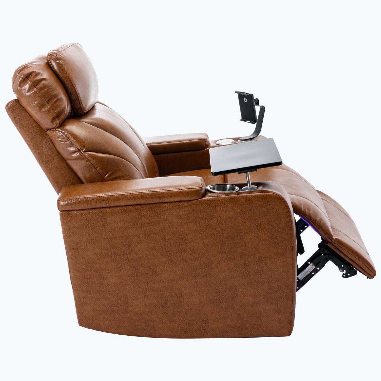 Power Motion Recliner with USB Charging Port and Hidden Arm Storage,with Convenient Cup Holder Design,and stereo