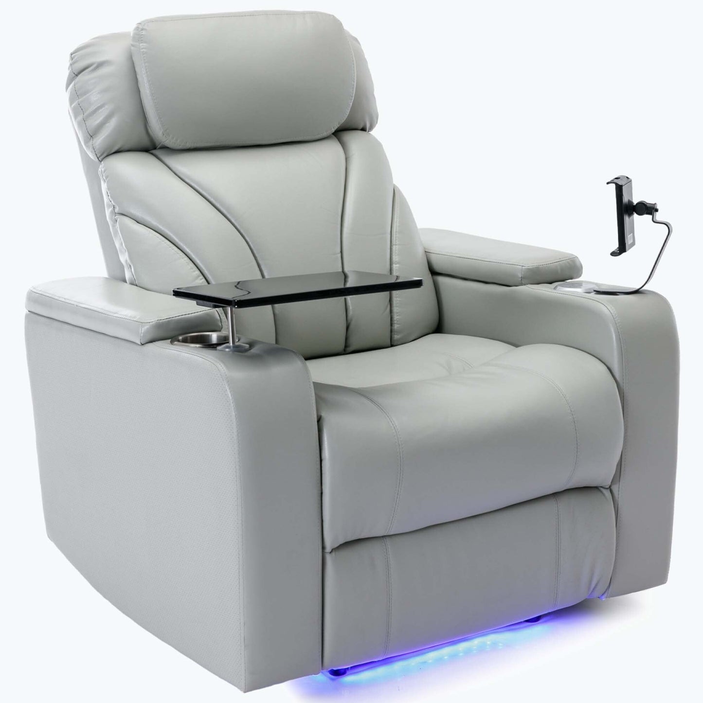 Power Motion Recliner with USB Charging Port and Hidden Arm Storage,with Convenient Cup Holder Design,and stereo