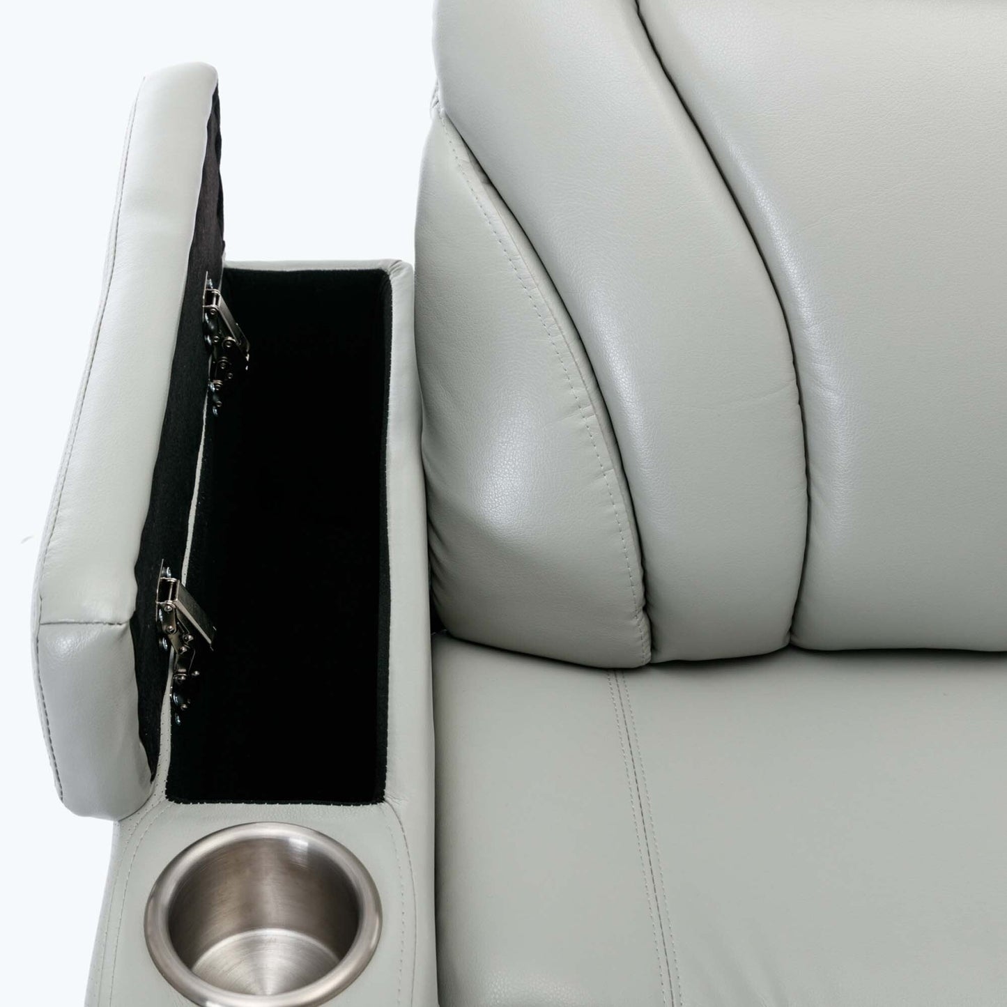 Power Motion Recliner with USB Charging Port and Hidden Arm Storage,with Convenient Cup Holder Design,and stereo