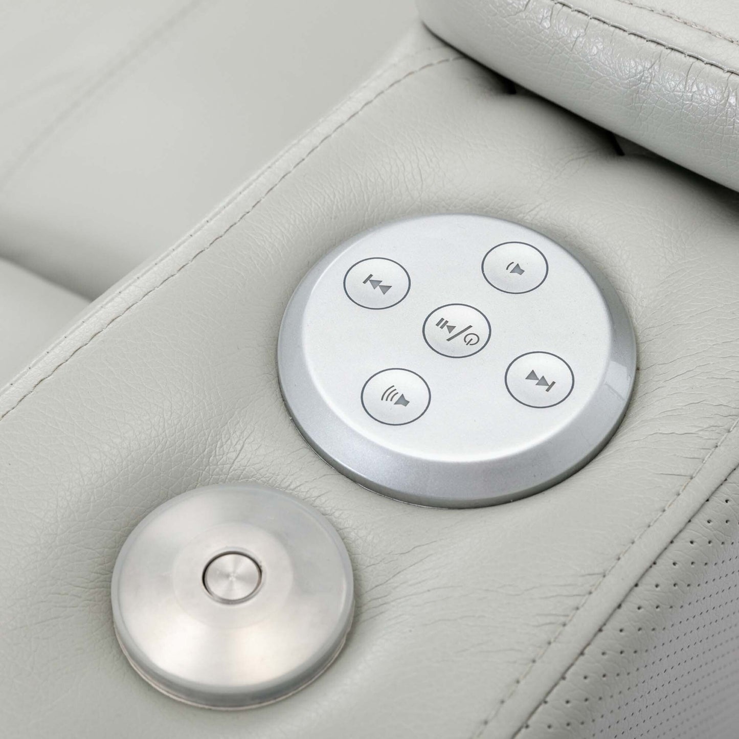 Power Motion Recliner with USB Charging Port and Hidden Arm Storage,with Convenient Cup Holder Design,and stereo