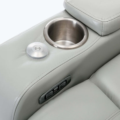 Power Motion Recliner with USB Charging Port and Hidden Arm Storage,with Convenient Cup Holder Design,and stereo