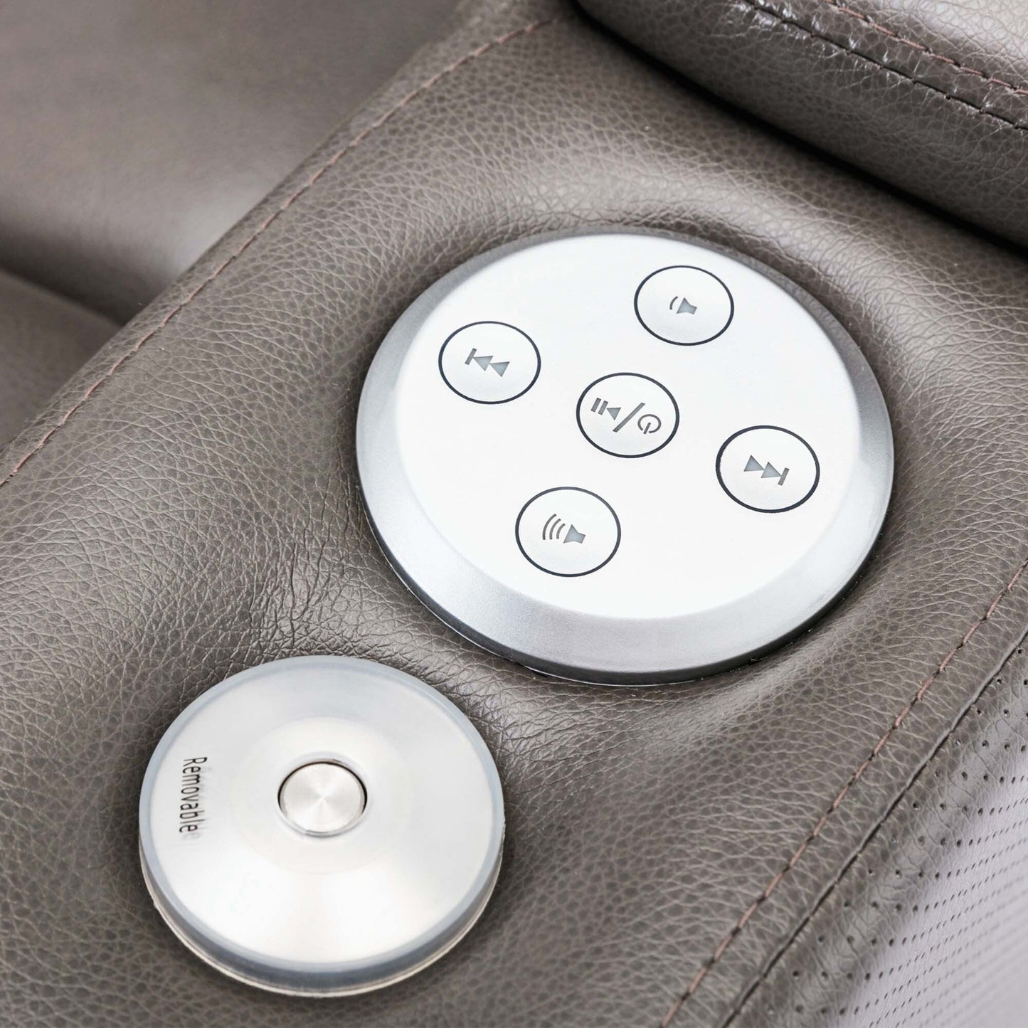 Power Motion Recliner with USB Charging Port and Hidden Arm Storage,with Convenient Cup Holder Design,and stereo