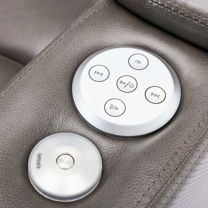 Power Motion Recliner with USB Charging Port and Hidden Arm Storage,with Convenient Cup Holder Design,and stereo
