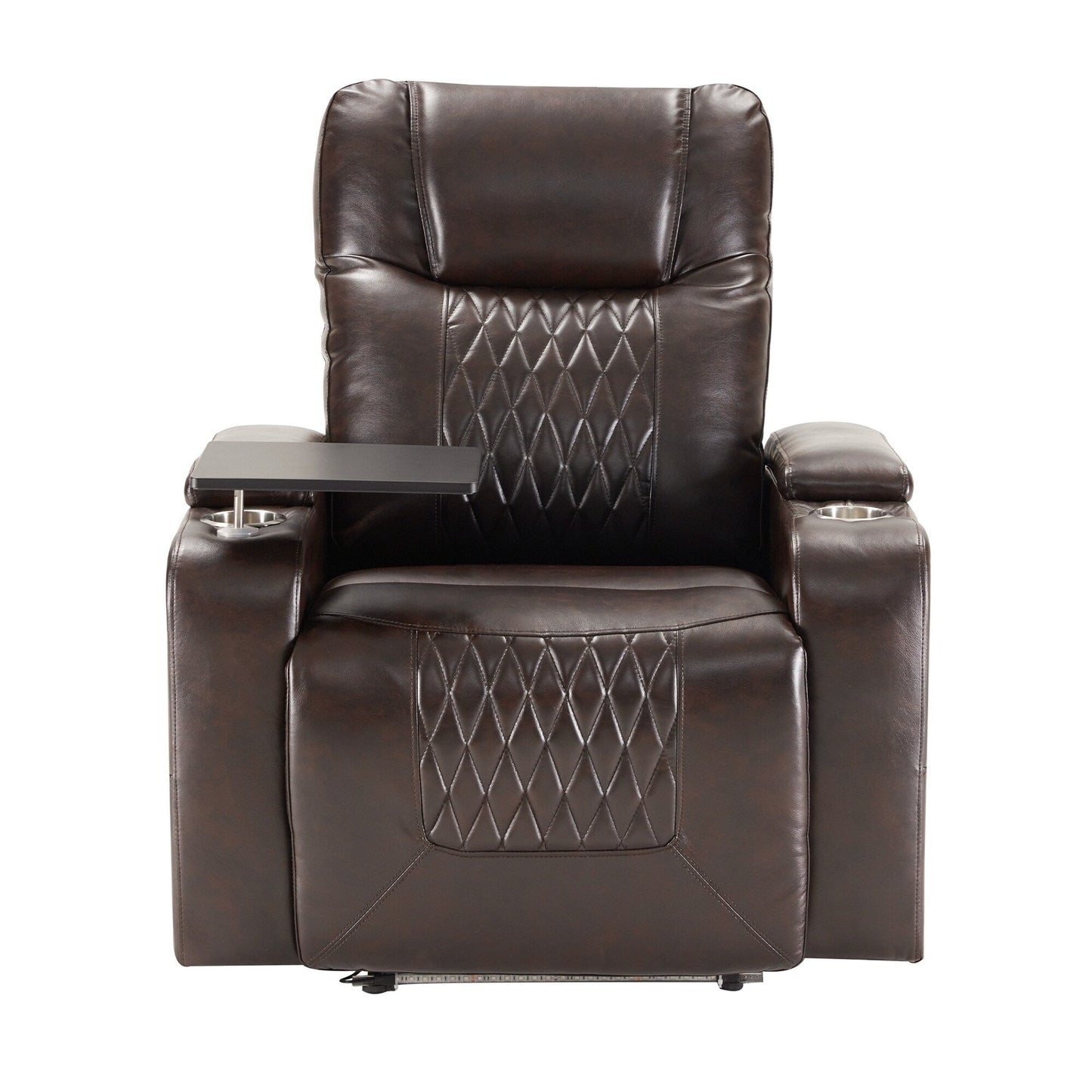 Power Motion Recliner with USB Charging Port and Hidden Arm Storage