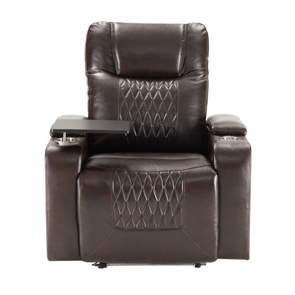 Power Motion Recliner with USB Charging Port and Hidden Arm Storage
