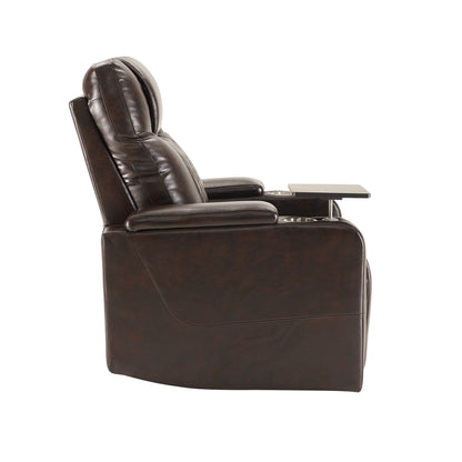 Power Motion Recliner with USB Charging Port and Hidden Arm Storage