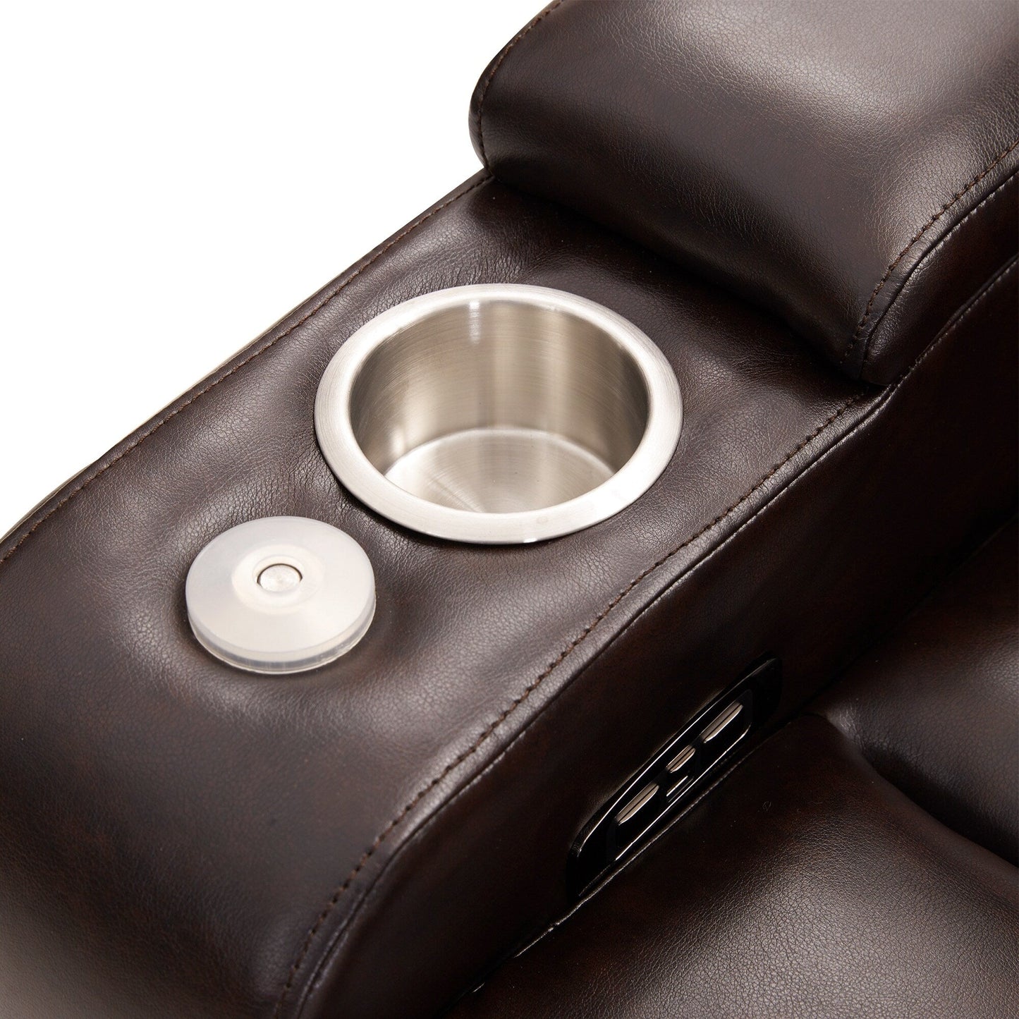 Power Motion Recliner with USB Charging Port and Hidden Arm Storage
