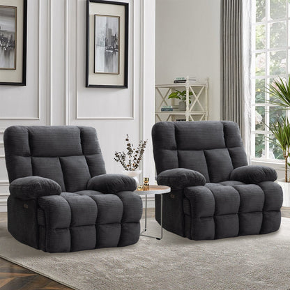 Power Oversized Recliner,Zero Gravity Big Man Extra Large Recliner Chair for Living Room with USB Port 43L*39W*43H
