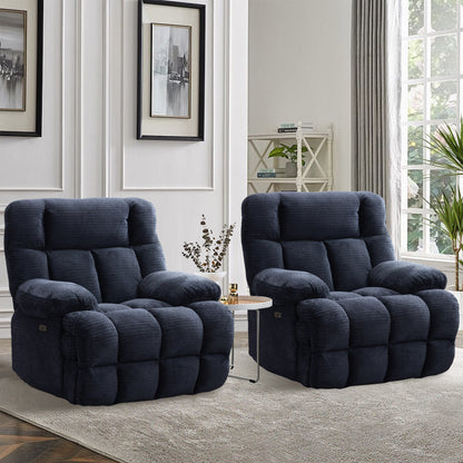 Power Oversized Recliner,Zero Gravity Big Man Extra Large Recliner Chair for Living Room with USB Port 43L*39W*43H