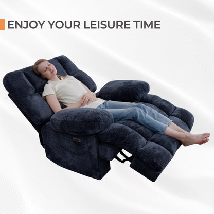 Power Oversized Recliner,Zero Gravity Big Man Extra Large Recliner Chair for Living Room with USB Port 43L*39W*43H