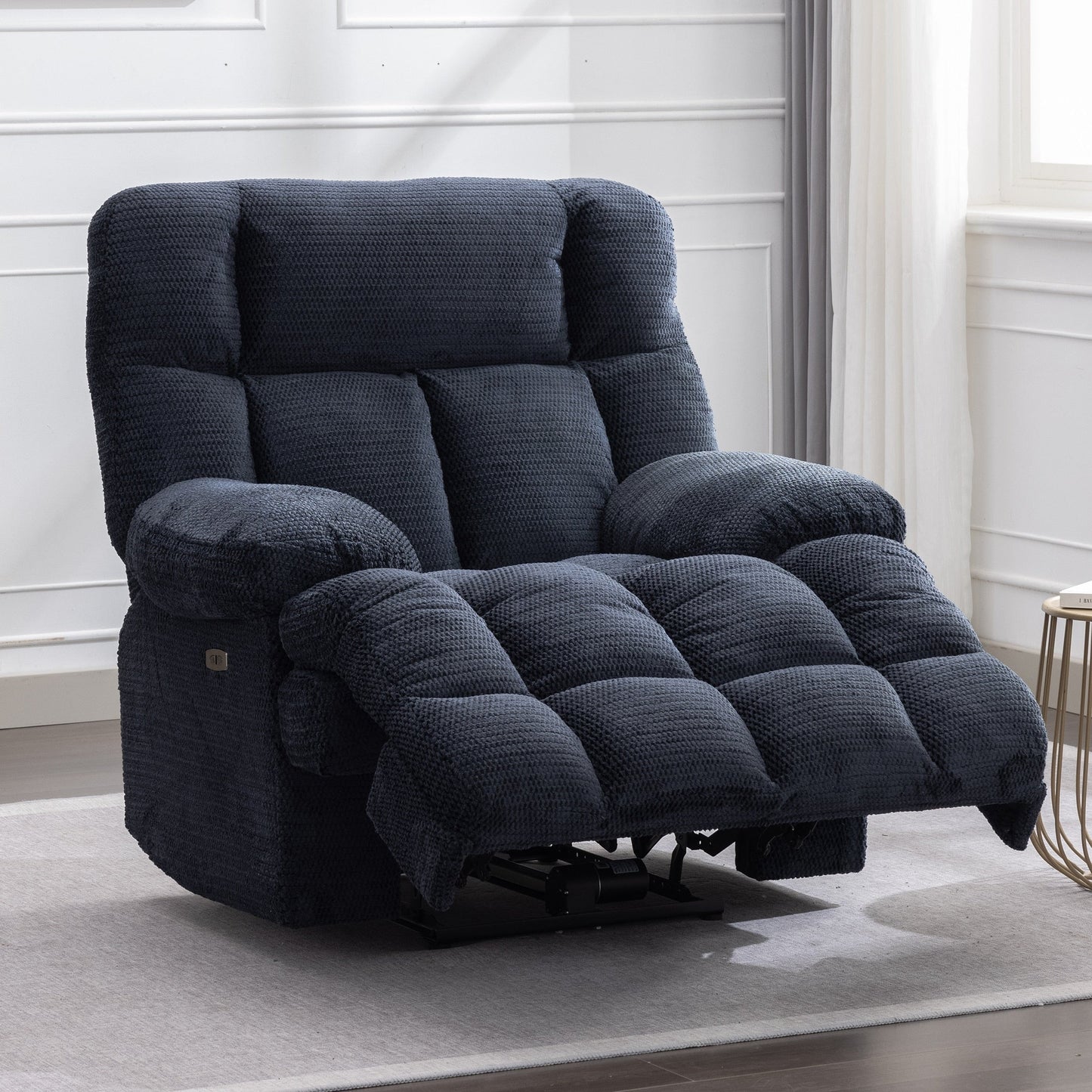 Power Oversized Recliner,Zero Gravity Big Man Extra Large Recliner Chair for Living Room with USB Port 43L*39W*43H