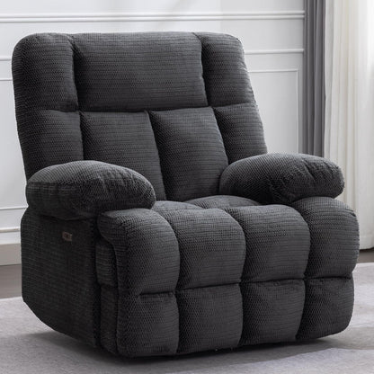 Power Oversized Recliner,Zero Gravity Big Man Extra Large Recliner Chair for Living Room with USB Port 43L*39W*43H