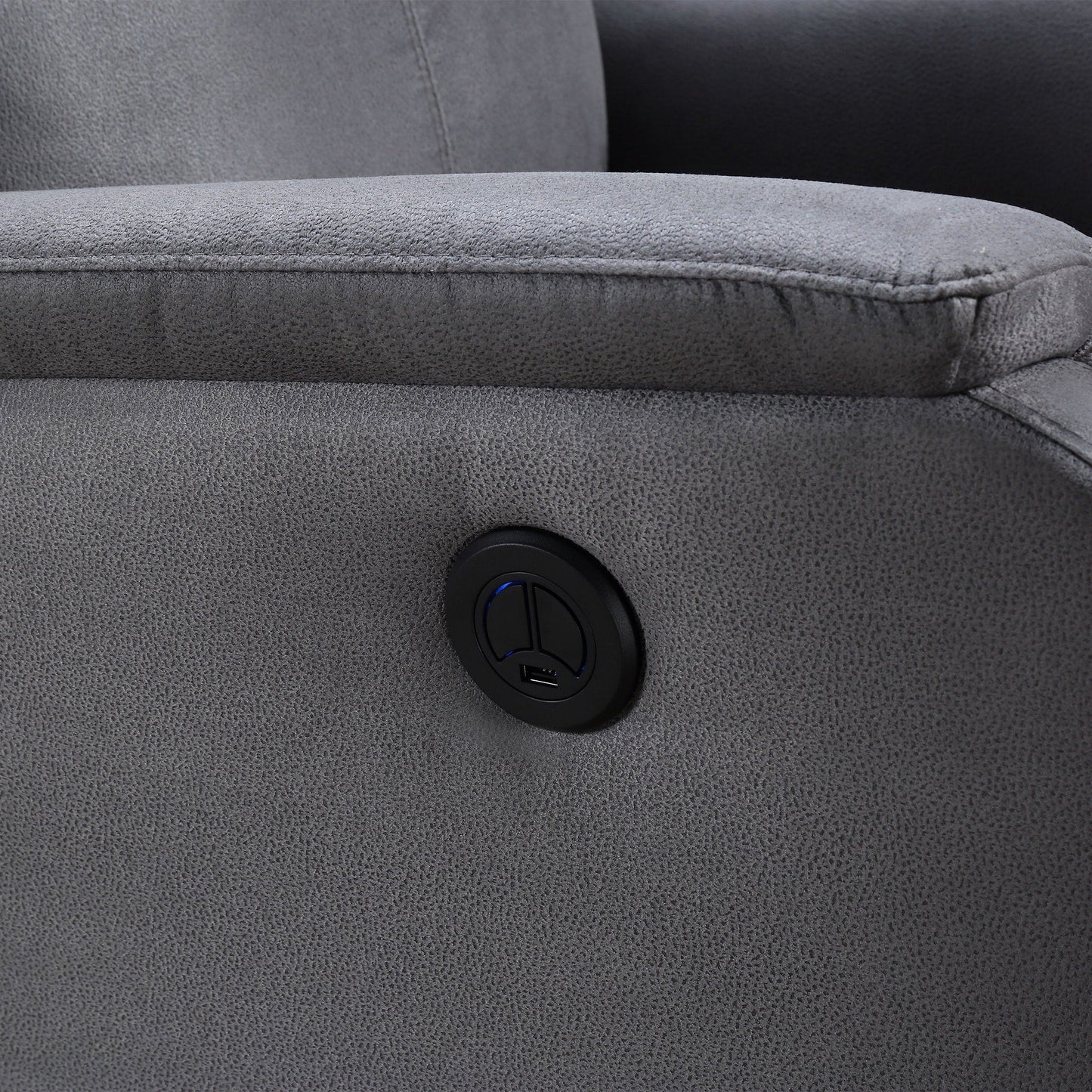 Power Recliner Chair With Usb Charge Port , Recliner Single Chair For Living Room , Bed Room
