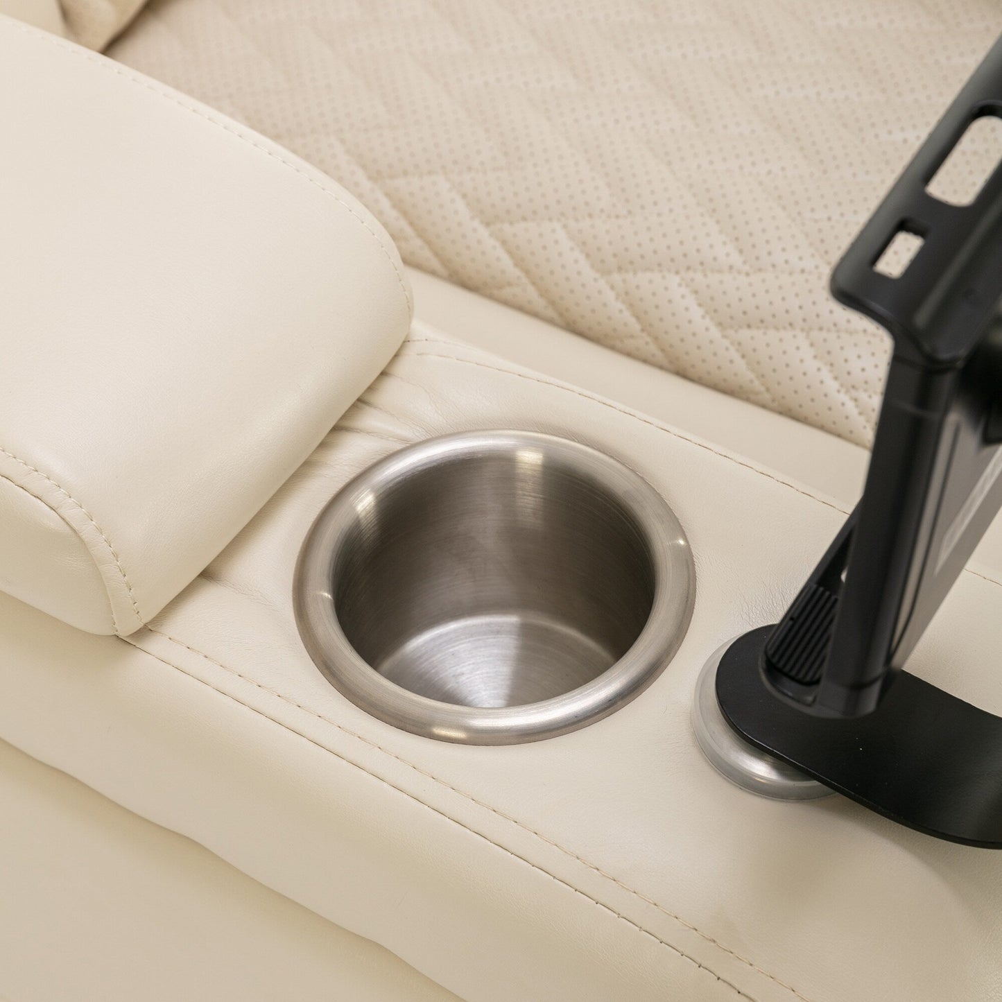 Power Recliner Chair with 270° Swivel, Tray, USB & Cup Holders