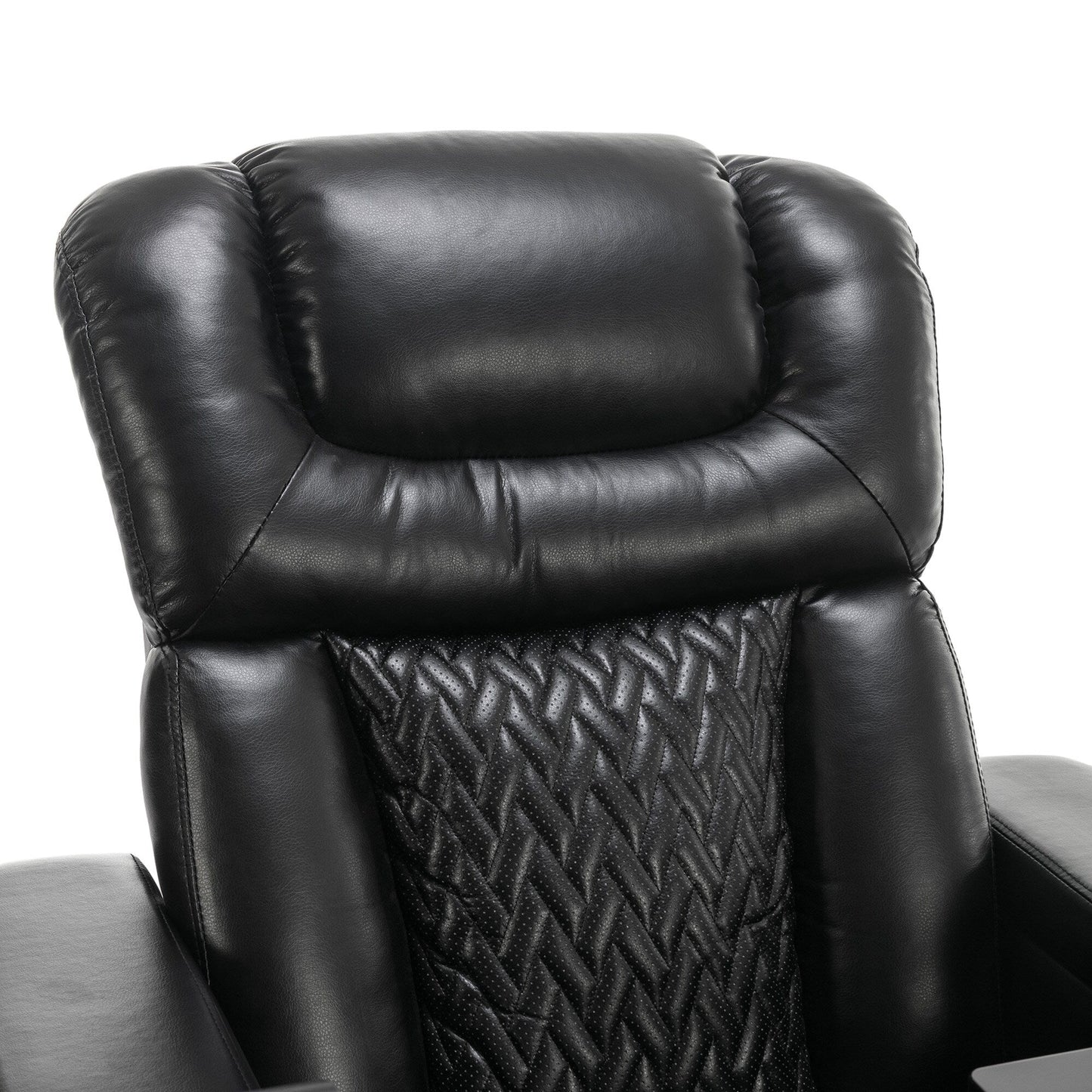 Power Recliner Chair with 270° Swivel, Tray, USB & Cup Holders