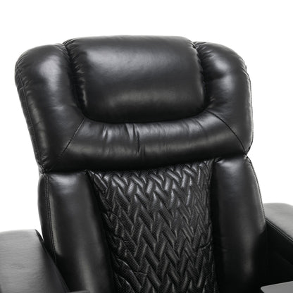 Power Recliner Chair with 270° Swivel, Tray, USB & Cup Holders