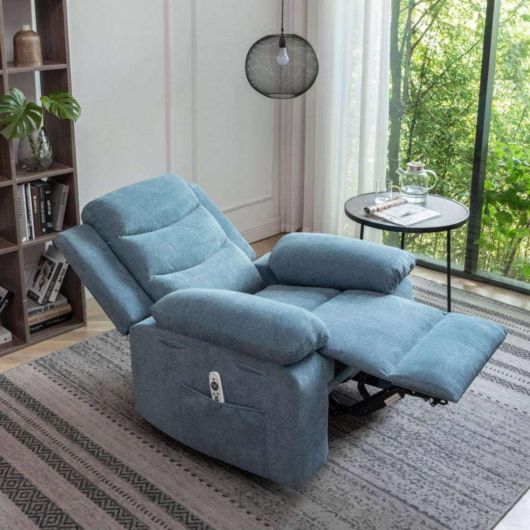 Power Recliner Chair with Adjustable Massage Function for Living Room
