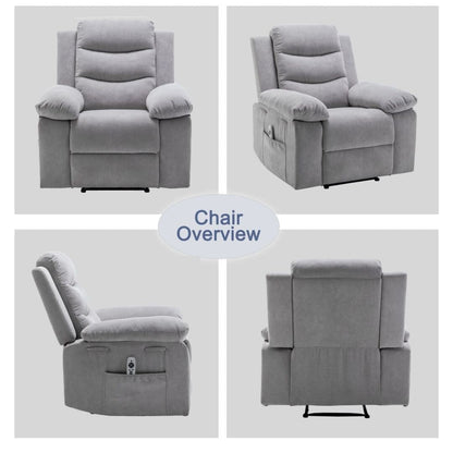 Power Recliner Chair with Adjustable Massage Function for Living Room