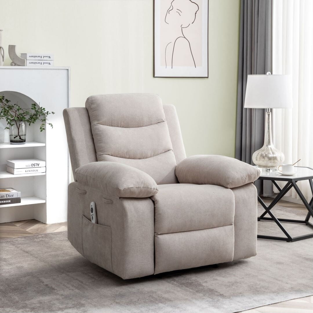 Power Recliner Chair with Adjustable Massage Function for Living Room