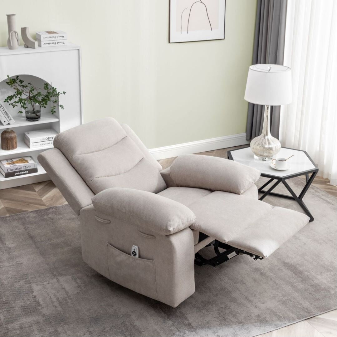 Power Recliner Chair with Adjustable Massage Function for Living Room