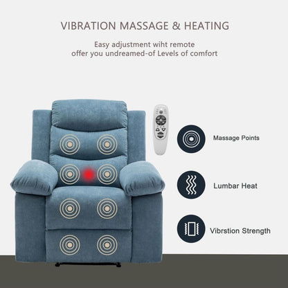 Power Recliner Chair with Adjustable Massage Function for Living Room